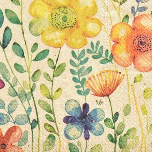 Floristik24 Servietter Vårsommerfuglblomster 33x33cm 20 stk