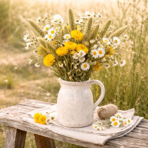 gjenstander Tørkede blomster av hirse (Setaria) for rustikke og stilige hjemmetilbehør 75 cm 220 g