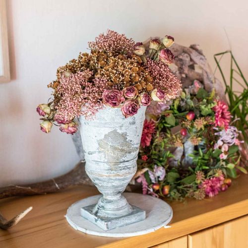 Floristik24 Shabby Chic kopp metall borddekorasjon kopp vase Ø18,5 H30cm