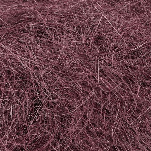 gjenstander Sisal rød Bordeaux naturfiber Sisalfiber til hobbybruk 300g