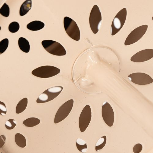 gjenstander Bordlampe med blomstermønster, solcelledrevet, for romantisk hagebelysning, 28 cm