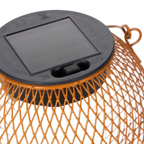 gjenstander Solcellelykt LED for stemningsfull hagebelysning i attraktiv metalldesign, 12 cm