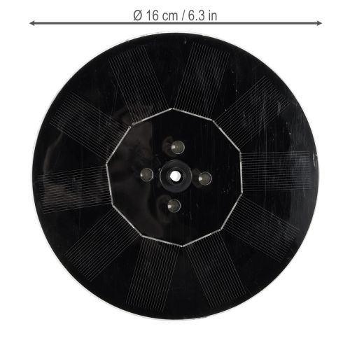 gjenstander Solcelledrevet pumpe for hagedammer, flytende dekorativ vannfunksjon med LED, 16 cm