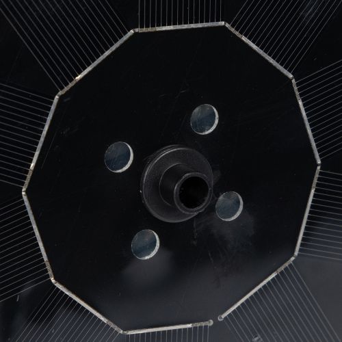 gjenstander Solcelledrevet pumpe for hagedammer, flytende dekorativ vannfunksjon med LED, 16 cm