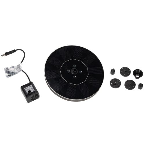 gjenstander Solcelledrevet pumpe for hagedammer, flytende dekorativ vannfunksjon med LED, 16 cm