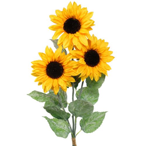 Floristik24 Kunstige planter, kunstige solsikke kunstige blomster gul 74cm 3stk