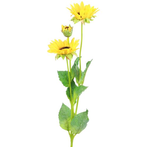 Floristik24 Kunstige planter kunstige solsikker kunstige blomster dekorasjon gul 64cm