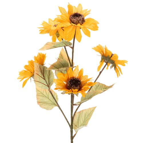 Kunstig solsikkeblomst, naturtro dekorasjon, 72 cm, 2 stk. kjøpe | Floristik24.no