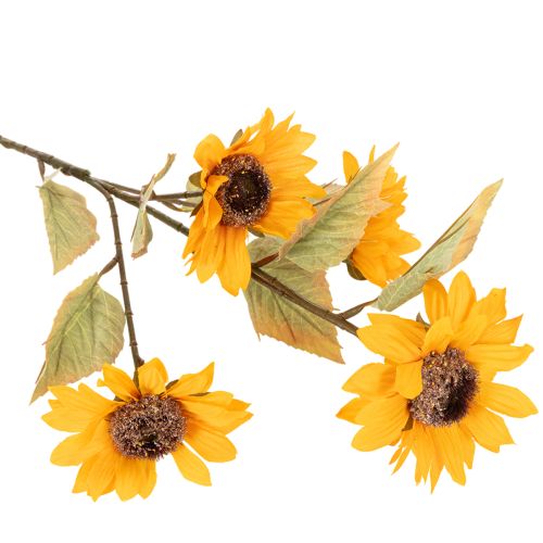 Kunstig solsikkeblomst, naturtro dekorasjon, 72 cm, 2 stk. | Floristik24.no