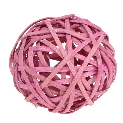 Floristik24 Chipball rosa Ø6cm 6stk