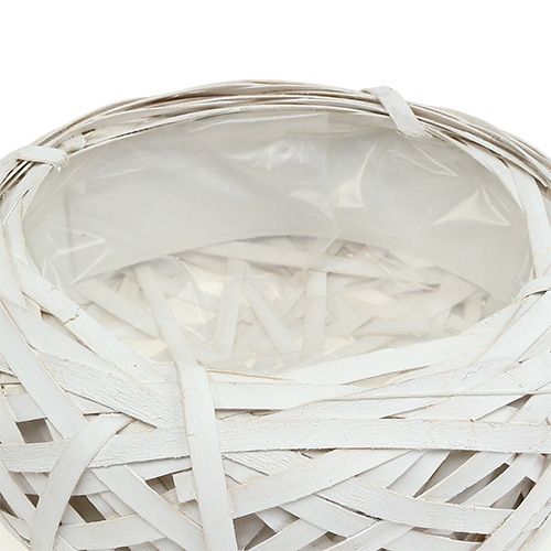 Floristik24 Flisskål for planting av hvit Ø25cm H10cm