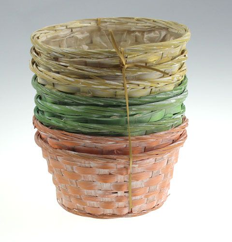 Floristik24 Flisbrett, rund, flerfarget, 8 stk, Ø 20cm