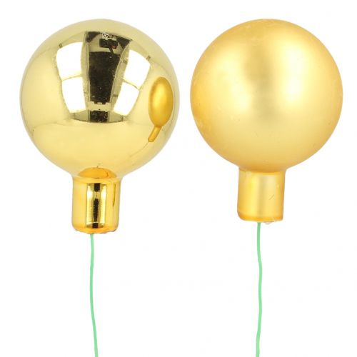 gjenstander Speilbær Gold Mix Ø40mm 32 stk