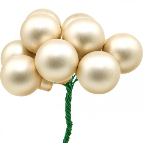 Floristik24 Mini julekuler på trådglass Ø25mm rosa 140 stk