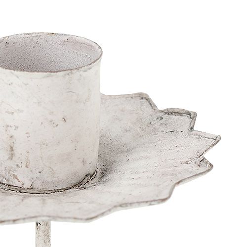 Floristik24 Konisk lysholder for oppklistring Ø7cm kremfarget 4 stk