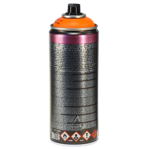 gjenstander Spraymaling spray selvlysende maling oransje graffiti 400ml