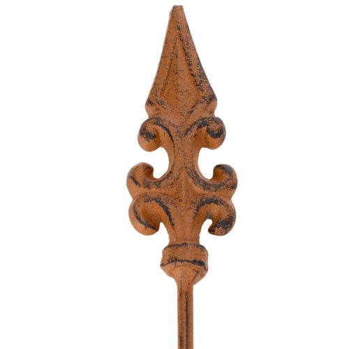 gjenstander Hagepike rustikk dekorasjon liljelanse i antikk design for utendørs bruk 60 cm 2 stk