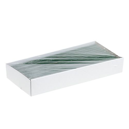 Floristik24 Taper lys mørkegrønn ensfarget 34 x 240mm 4 stk