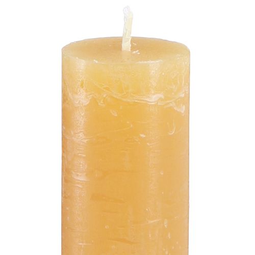 gjenstander Koniske lys ensfargede lys honning 34x240mm 4 stk