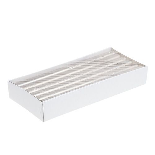 Floristik24 Koniske lys ensfarget lys gull 21×240mm 12 stk