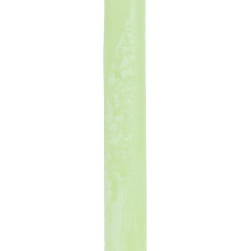 gjenstander Stearinlys ensfarget lysegrønn 21×240mm 12stk