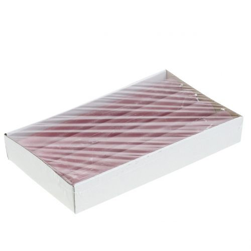 Floristik24 Koniske lys ensfarget gammelrosa 34mm x 300mm 4 stk