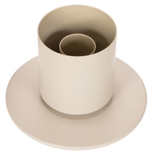 Moderne konisk lysestake med glassylinder og base, 31 cm | Floristik24.no