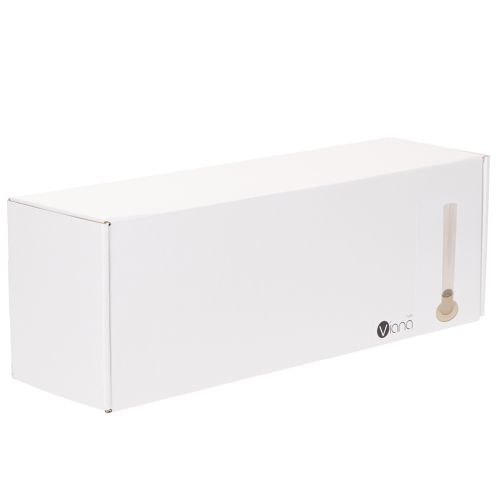 Moderne konisk lysestake med glassylinder og base, 31 cm | Floristik24.no
