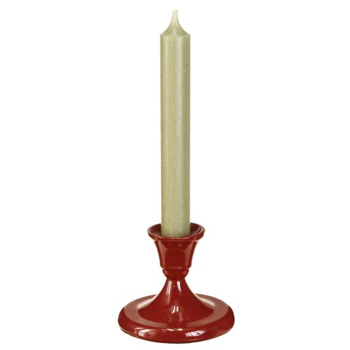 gjenstander Metalllysestake rød Ø8,5 cm H7 cm