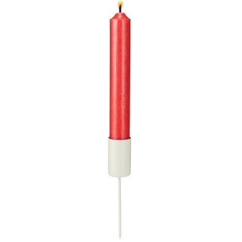 Metalllysestake på stang, beige, H11 cm, 4 stk. | Floristik24.no