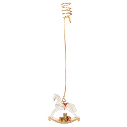 Juletrelysholder gyngehest 20 cm 3 stk kjøpe | Floristik24.no
