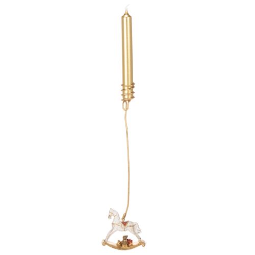 Juletrelysholder gyngehest 20 cm 3 stk | Floristik24.no
