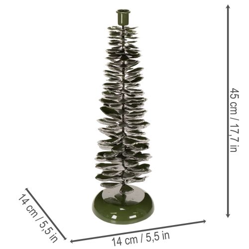 Lysestake i juletredesign,