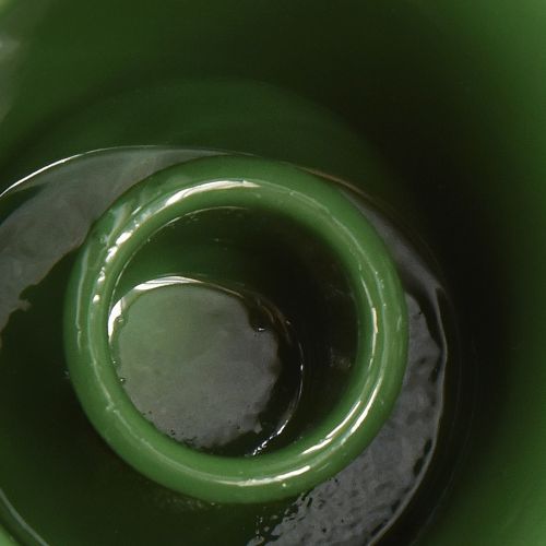 Floristik24 Konisk lysestake kopplysestake mørkegrønn H6cm 6 stk