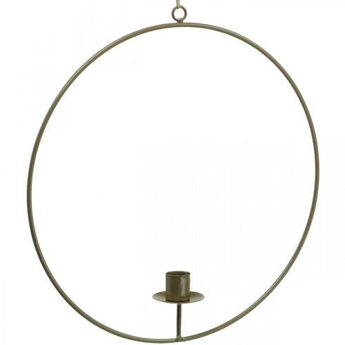 gjenstander Dekorativ ring for oppheng av lysholderløkke Brun Ø30cm