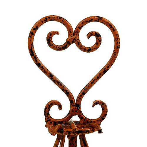 Floristik24 Stå med trelysestaker brun Ø16cm H27cm