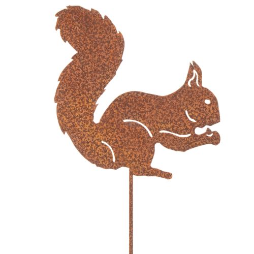 Hagepike ekorn rust dekorativ pinne til blomsterbed og blomsterpotte 52 cm 2 stk | Floristik24.no