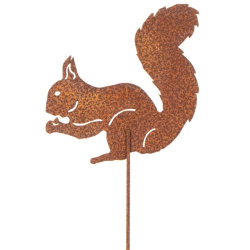 Hagepike ekorn rust dekorativ pinne til blomsterbed og blomsterpotte 52 cm 2 stk | Floristik24.no