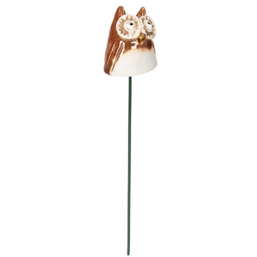 Keramisk uglepinne dekorativ figur for planter 26 cm 2 stk | Floristik24.no
