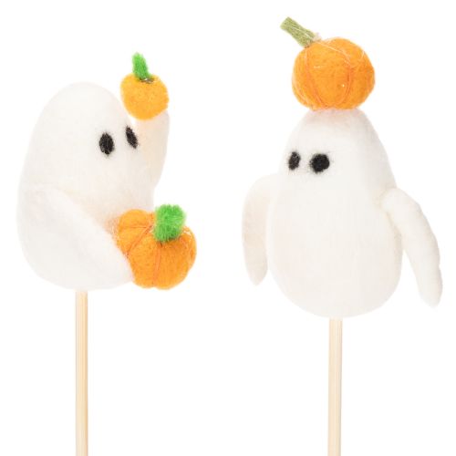 Spøkelsesfigurer på trepinner, Halloween-dekorasjon, 54 cm, 8 deler | Floristik24.no