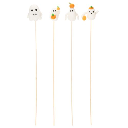 Spøkelsesfigurer på trepinner, Halloween-dekorasjon, 54 cm, 8 deler | Floristik24.no