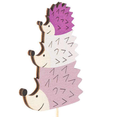 Dekorative hagepæler - Fargerik pinnsvinfamilie - 34 cm, 12 deler | Floristik24.no