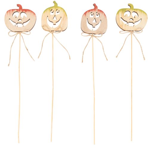 Dekorativt gresskar med ansikt Halloween-dekorasjon, 31 cm, 12 stk. | Floristik24.no
