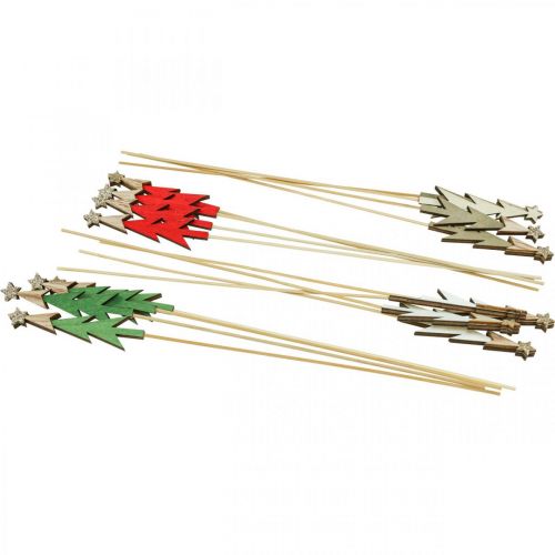 Floristik24 Juleplugg gran blomsterplugg tre 9,5cm 16 stk