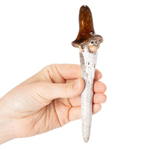 Dekorativ hagegnomfigur til blomsterpotter, 16 cm, 2 stk. | Floristik24.no