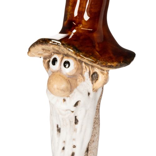 Dekorativ hagegnomfigur til blomsterpotter, 16 cm, 2 stk. | Floristik24.no