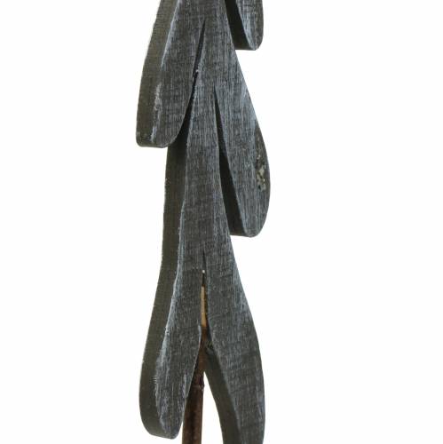 Floristik24 Dekorative plugger grangrønn / grå / hvit H42cm 8stk