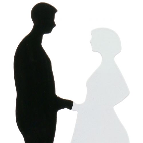 Floristik24 Dekorativ plugg brud og brudgom H20cm 4stk