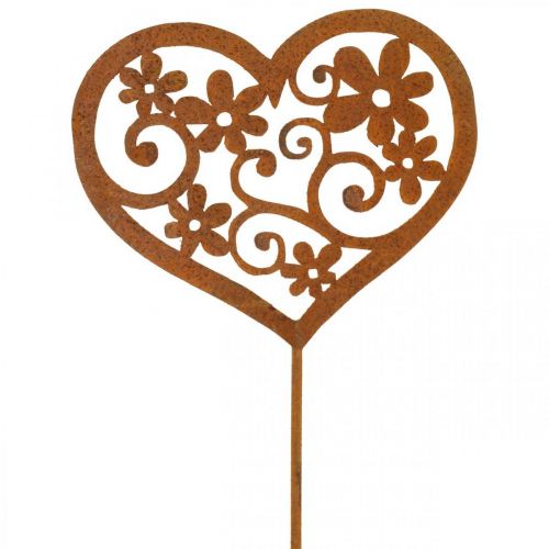 gjenstander Blomsterplugg hjerte hage dekorasjon patina Valentinsdag 10×8,5cm