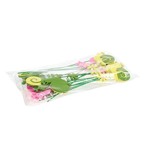 Floristik24 Plugg snegle fargerik asst. 7,5 cm 16 stk